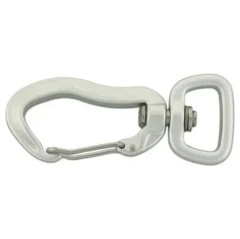 Zesílená karabina stříbrná k 16/20 mm vodítku/stopovačce