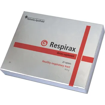 Doplněk stravy Helvetia Respirax Pravidelně 20 tablet