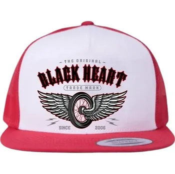 Kšiltovka BLACK HEART Kšiltovka Wings Red Trucker