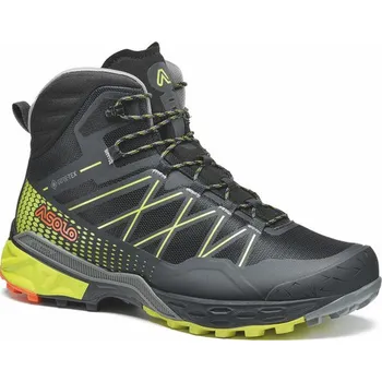 Pánská obuv Asolo Tahoe Mid GTX MM, black/safety yellow - Polokotníkové fastpacking boty UK10,5 / EU45 / 29,5cm + Doprava zdarma