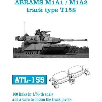 Plastikový model 1/35 ATL-155 ABRAMS M1A1 / M1A2 track type T158 - Friul Model