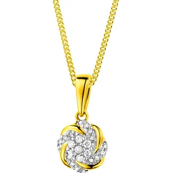 Přívěsek Zlatý přívěsek s diamanty - 0,07 ct - ryzost 585 - 172.124