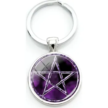 Klíčenka Supernatural (Lovci duchů) - pentagram (14) (Přívěšek na klíče Supernatural (Lovci duchů) - pentagram)