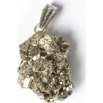 Milujeme Kameny Pyrit - surový kámen - přívěsek 49585