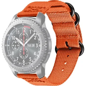 Příslušenství k chytrým hodinkám VSECHNONAMOBIL 43269 NYLON Univerzální řemínek na hodinky - šířka 22mm oranžový