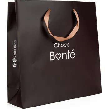 Čokoláda Choco Bonté Dárková taška hnědá - velká