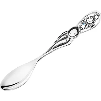 Příbor Stříbrná lžička s krystalem - AP123-1417