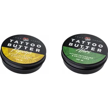 Kosmetická sada Kosmetická sada Loveink Tattoo Butter papája a aloe 2 x 100 ml másla pro péči o tetování