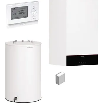 Kotel Viessmann Vitodens 100-W SET 25kW kondenzační kotel + 150 L Vitocell 100-W + čidla + Vitotrol 200E Z022951