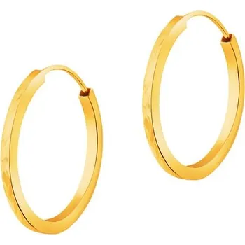 Náušnice Zlaté náušnice - kruhy, 19 mm - AP533-3110