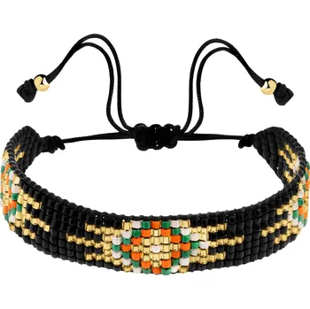 Náramek Náramek s prvky ze žlutého zlata a korálky - AP538-1991