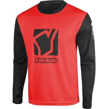 Moto oblečení YOKO Motokrosový dres YOKO SCRAMBLE černý / červený M