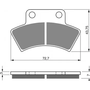 Brzda pro motocykl GOLDFREN Brzdové destičky GOLDFREN 216 K5