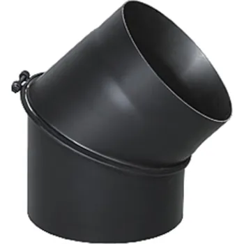 Kouřovod Darco Koleno stavitelné 0 - 45° 180mm černé