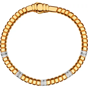 Náramek Zlatý náramek se zirkony - AP536-3153