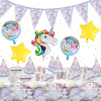 Balónek Jednorožčí dekorativní sada na narozeniny 35 ks