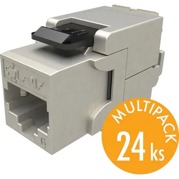 Racková skříň Solarix SXKJ-10G-STP-BK-SA Solarix keystone CAT6A samořezný, multipack 24 ks 2307-032