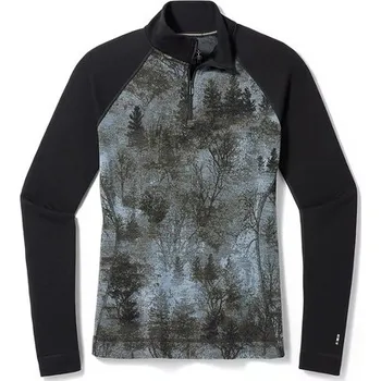 Smartwool W Classic Thermal Merino BL 1/4 Zip B Lady, black forest - dámské spodní triko S + Doprava zdarma