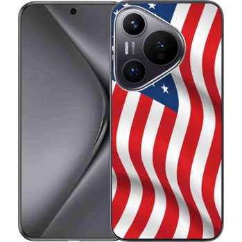 Vlajka Gelový kryt mmCase na Huawei Pura 70 - USA vlajka