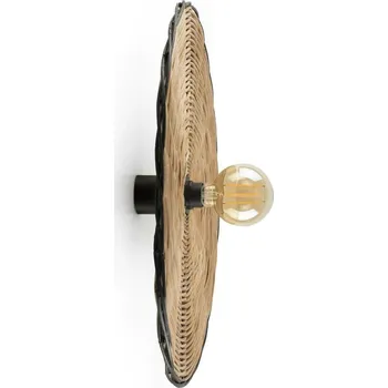 Svítidlo FARO COSTAS 600 H70 nástěnné a stropní svítidlo, černá/ratan