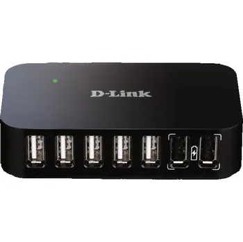 Síťová karta D-Link DUB-H7 USB 2.0 Type-B 480 Mbit/s Černá
