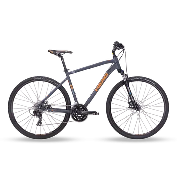 Horské kolo Krosové kolo Head I-Peak 1.0 men, grey matt/orange Velikost rámu: 50cm