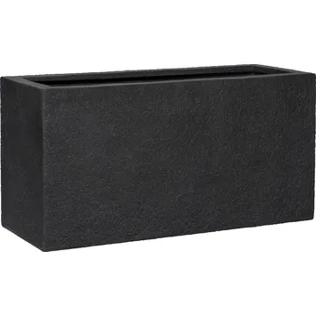 Květináč Jort Midnight Black S - Ø 80x30cm / V 40 cm