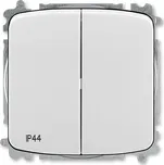 Přepínač střídavý dvojitý řazení 6+6 ABB Tango šedá