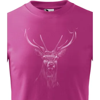Chlapecké tričko Dětské tričko Jelen, Barva Purpurová, Velikost 158 cm/12 roků, Canvas Dětské tričko Bezvatriko.cz 1972