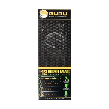 Rybářský háček Guru Tackle Návazec SMWG Standard Hair 4 0,19mm, 12