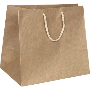 Papírová taška hnědá Siena 28x18x25 MPHN07