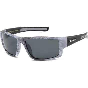 X-LOOP pánské polarizační sluneční brýle CAMO Šedé Olympic eyewear 97k-cube