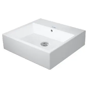 Umyvadlo Duravit Vero Air - Umývátko 45x35 cm, s přepadem, bez otvoru pro baterii, bílá 0724450060