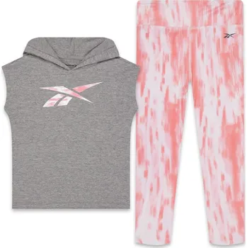 Dívčí legíny Reebok Leggings Med Gry Hthr 10-11Y