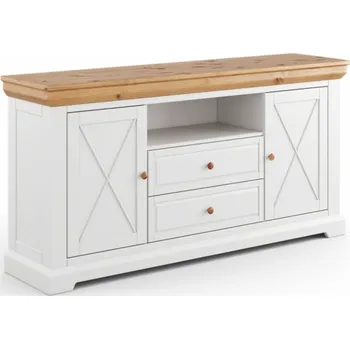 Komoda Massivo.cz Komoda Marone Elite 2.2, dekor bílá-dřevo, masiv, borovice