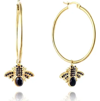 Náušnice Flamenco Mystique Pozlacené náušnice z chirurgické oceli KST3225