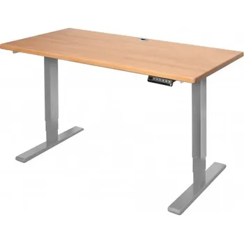 Psací stůl Elektrický rostoucí stůl do dětského pokoje, 127 cm, šedý, buk cink