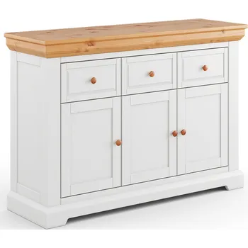 Komoda Massivo.cz Komoda Marone Elite 3.3, dekor bílá-dřevo, masiv, borovice