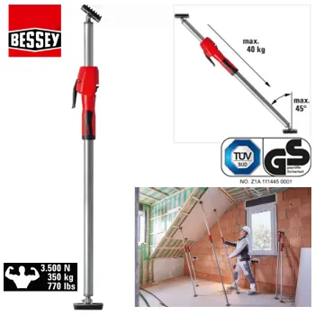 Stropní a montážní podpěra STE s pumpovací rukojetí (STE90 / 575 - 910 mm / 350 kg / 1ks)