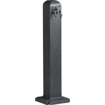 Zavlažování Zahradní sloupek na vodu Arvés Poller s kohoutkem 12 x 90 cm plast černý granit
