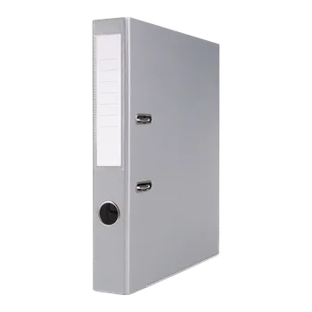 Set školních potřeb Office Products pákový pořadač Basic, A4/50 mm, PP, kovová lišta, šedý