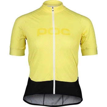 cyklistický dres Cyklistický dres POC Essential Road Logo Jersey Sulfur Yellow M