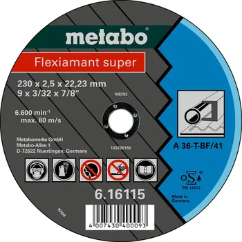 Řezný kotouč Metabo Flexiamant super Řezný kotouč 125 x 2,0 x 22,23 ocel, TF 41 616107000 free_store_pickup