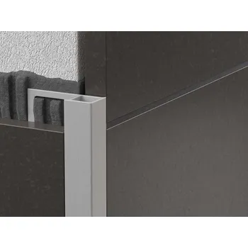 Stavební profil Ukončovací profil pravoúhlý Al elox 8mm