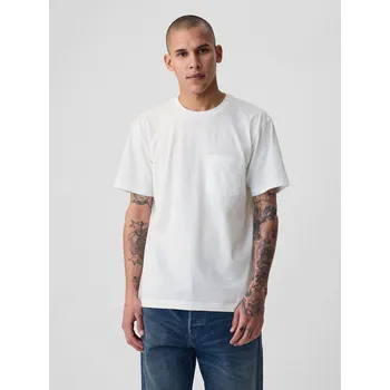 Pánské tričko GAP Majica s kapsičkou - Pánské GAP bílá 2266806