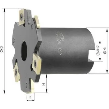 Fréza Kotoučová fréza včetně nákružku z8 d 63x4 mm