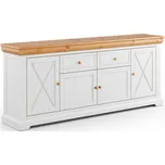 Massivo.cz Komoda Marone Elite 2.4, dekor bílá-dřevo, masiv, borovice