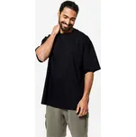 DOMYOS Pánské fitness tričko Loose 520 2XL ČERNÁ