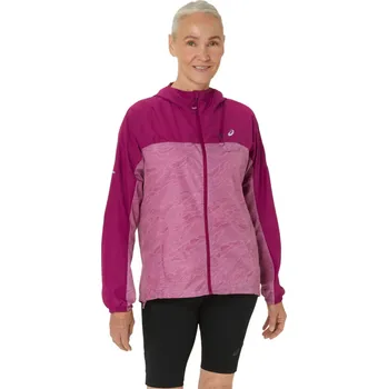 Dámská větrovka Fuchsiová větrová bunda ASICS Fujitrail Packable Windbreaker 2012C977-500 Velikost: M