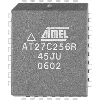 Polovodič Microchip Technology AT27C256R-45JU paměťový IO PLCC-32 PROM 0.256 MBit 32 K x 8 Tube